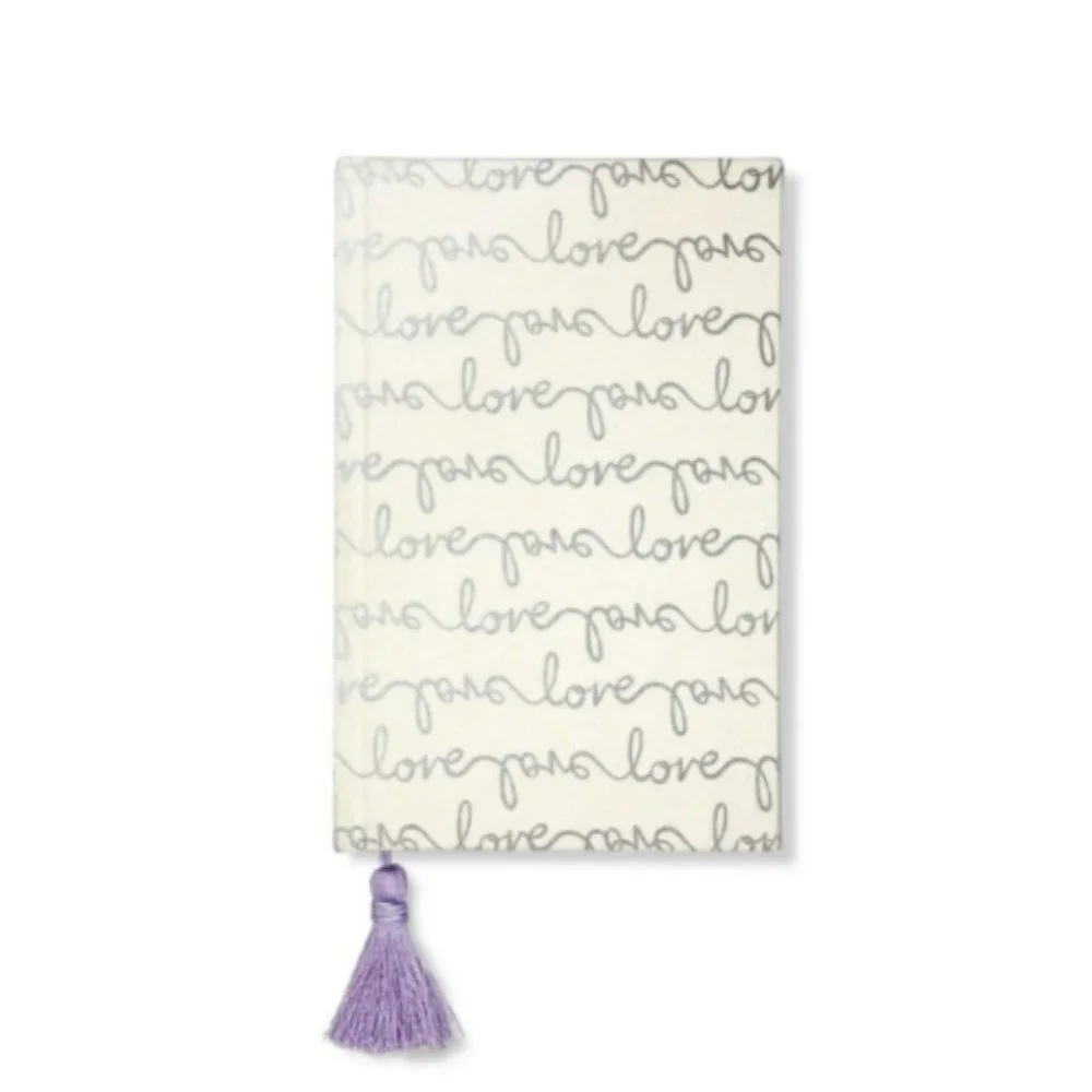 kate spade Love Scripts Bridal Journal Tassel Bookmark